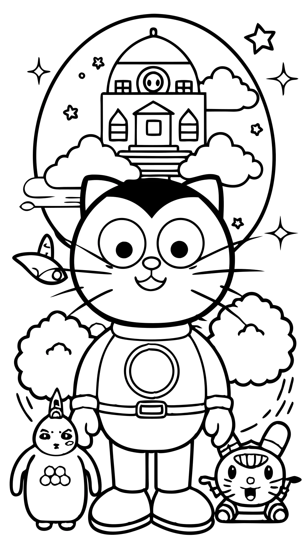 coloring pages of doraemon